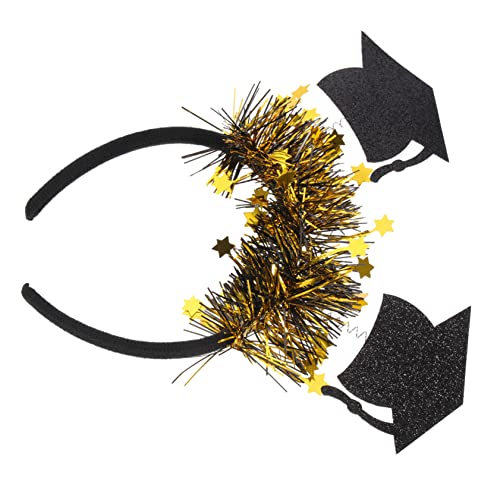 BELLIFFY Elegantes Stirnband Mit Abschlusskappe Aus Gold Für Erwachsene Langlebig Und Bequem Abschlusszubehör von BELLIFFY