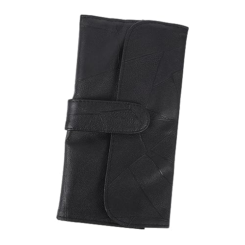 BELLIFFY Kosmetiktasche Für Pinsel Reise Make-up Pinsel Etui Fächer Pu Leder Tasche Kosmetiktasche Organizer Mit Deckel Für Reisen von BELLIFFY