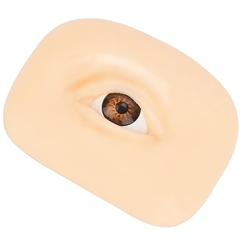 BELLIFFY Augen-make-up Trainingshaut Aus Silikon Wiederverwendbare Übungshaut Für Lidschatten Eyeliner Und Wimpernverlängerung Rechtes Auge von BELLIFFY