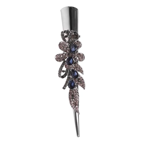BELLIFFY Alligator Haarspange Damen Clip Glitzernde Strass Haarspange Dekorative Haarspangen Für Damenhaar von BELLIFFY