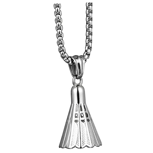 BELLIFFY Badminton Halskette aus für Herren und Damen Sportlicher Anhänger Modisches Schmuckaccessoire Design Valentinstagsgeschenk von BELLIFFY