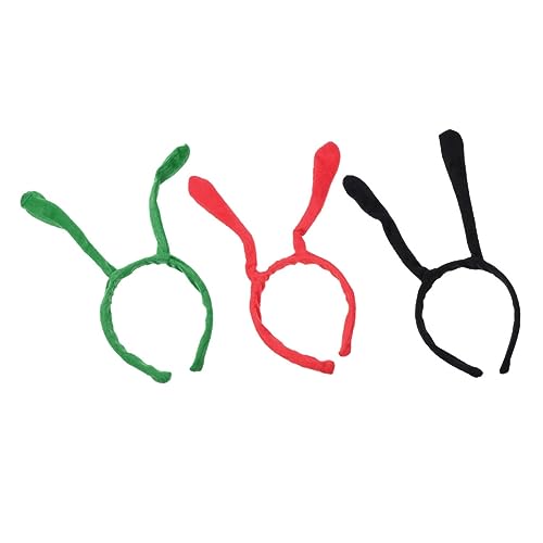 BELLIFFY 3stücke Tier-haarreifen Für Junge Mädchen Lustige Tier-accessoires Für Partys Karneval Und Kostüme Bienen-haarband Rot Grün Und Schwarz Bequem Und Leicht Für Stundenlangen von BELLIFFY
