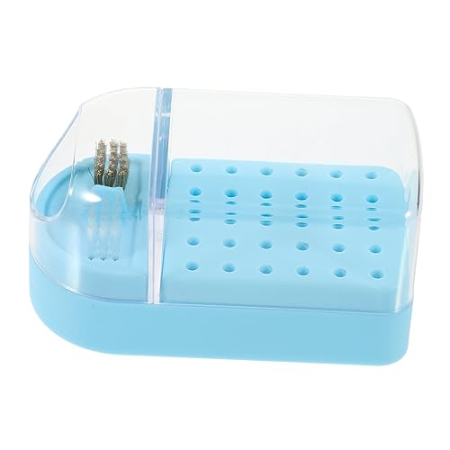 BELLIFFY Aufbewahrungsbox Für Nagelbohrer Mit Fächern Organizer Für Schleifköpfe Transparenter Koffer Für Nagelfräser Halterungssystem Für Maniküre-bohrer von BELLIFFY
