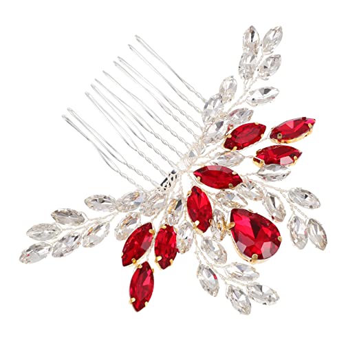 BELLIFFY Seitlicher Haarkamm Der Braut Brautaccessoire Für Frauen Strass-haarkamm Für Hochzeit Seitliche Haarkämme Für Partys Kopfbedeckung Für Die Braut Eleganter Haarkamm Für Die Braut von BELLIFFY