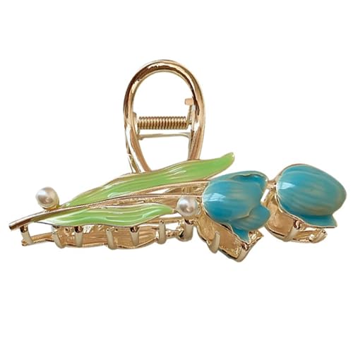 BELLIFFY Metal Haarspangen Mit Perl-effekt Tulpen-haarclips Für Damen Dekorative Haarnadeln Für Festliche Anlässe Und Alltag Geeignet Für Haartypen von BELLIFFY