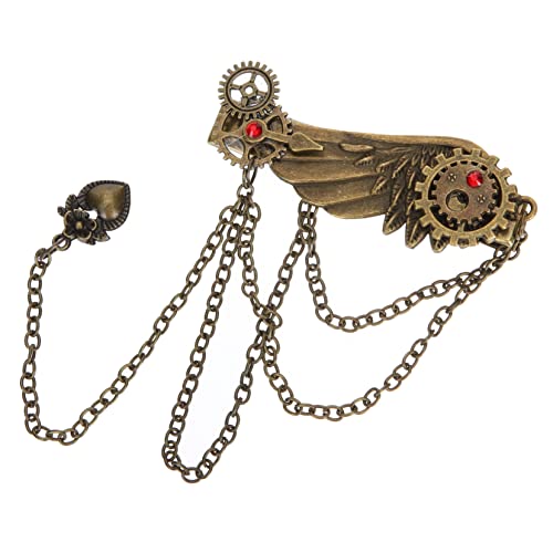BELLIFFY Punk Flügel Haar Clip Metall Legierung Haarschmuck Für Frauen Gothic Haarspange Für Alltag Hochzeiten Und Partys Vielseitig Einsetzbar Vintage Design Einfache Anwendung von BELLIFFY