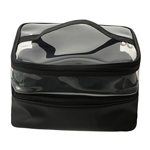 BELLIFFY Doppel-Schicht Kosmetiktasche Reise Organizer Outdoor Schminktasche Tragbar Aus Kunststoff Und Pu Materialien Für Geschäftsreisen Camping Tourismus Fitnessstudio Familiengebrauch von BELLIFFY