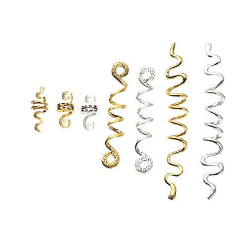 BELLIFFY Dreadlock-haarschmuck-set 16 Spiralperlen Für Zöpfe Modischer Und Haarschmuck von BELLIFFY