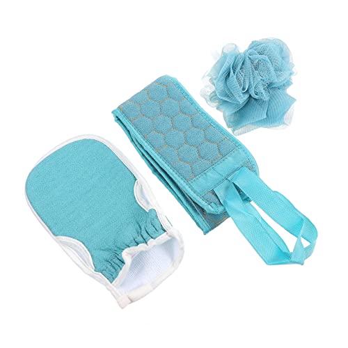 BELLIFFY Duschbürste Handschuhe Badetuch-set 1 Set Mit 3 Stück Badezubehör Rückenreibetuch Bad Dusche Für Die Familie von BELLIFFY