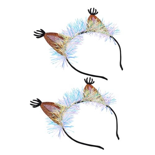 BELLIFFY Eichhörnchenohren Haarreif 2 Stück Kreativer Kopfschmuck Für Mädchen Elastisches Cosplay Zubehör Für Partys Und Bühnenaufführungen Eichhörnchen Design Für Kinder Und von BELLIFFY