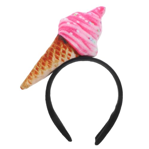 BELLIFFY Eiscreme Haarband für Lustiger Haarschmuck für Partys Make Up und Spa Weiches Haarband zum Gesichtwaschen für Täglichen Gebrauch Eiscreme Design von BELLIFFY