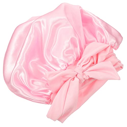 BELLIFFY Satin Schlafmütze Mit Breitem Band Für Damen Duschhaube Aus Hochwertigem Material Geeignet Für Gesichtwaschen Schminken Schlafen Und Hausarbeit Um Haare Zu Schützen Und Kissen Saub BELLIFFY Satin Schlafmütze Mit Breitem Band Für Damen Duschhaube Aus Hochwertigem Material Geeignet Für Gesichtwaschen Schminken Schlafen Und Hausarbeit Um Haare Zu Schützen Und Kissen Saub von BELLIFFY