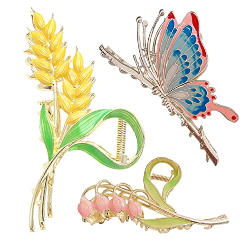 BELLIFFY 3stücke Große Haarspangen Mit Klauenform Haarklammern Für Frauen Haar-accessoires Aus Hochwertigem Material Einfach Zu Tragen Und Langlebig von BELLIFFY