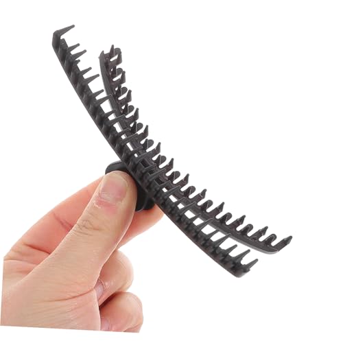 BELLIFFY Extra Großer Haarklammer mit Feinen Zähnen Matte Schwarze Haarklammer für Dünnes Feines Haar Rutschfeste Fixierung Vielseitig Einsetzbar für Damen und Mädchen zum Stylen und von BELLIFFY