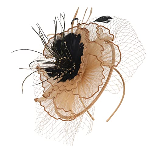 BELLIFFY Fascinator-hut Mit Abnehmbarem Clip Und Feder Für Damen Elegante Kopfbedeckung Aus Für Hochzeitsfeiern von BELLIFFY