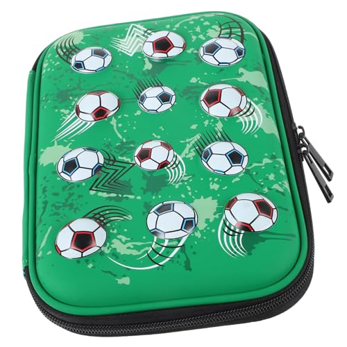 BELLIFFY Fußball-bleistiftetui Organizer Taschen Tragbares Schreibwarenetui Aufbewahrungstasche Mit Reißverschluss Für Schüler Multifunktionales Federmäppchen Mit Großem Fassungsvermögen von BELLIFFY