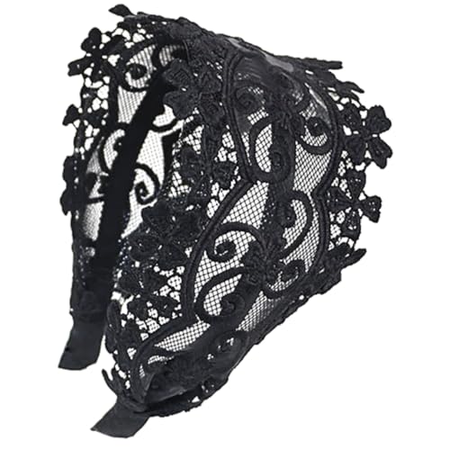 BELLIFFY Breites Spitzenhaarband Für Damen Party-kopfschmuck Aus Spitze Leichtgewichtig Und Langlebig Für Alltag Und Festlichkeiten BELLIFFY Breites Spitzenhaarband Für Damen Party-kopfschmuck Aus Spitze Leichtgewichtig Und Langlebig Für Alltag Und Festlichkeiten von BELLIFFY