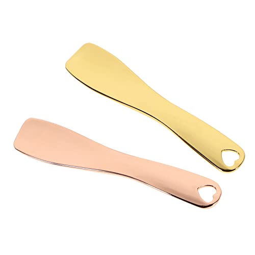 BELLIFFY 2 Stück Gesichtscremelöffel Aus Zinklegierung Make-up-behandlungen Beauty-löffel Hautpflege-tool Zum Testen Und Auftragen von BELLIFFY