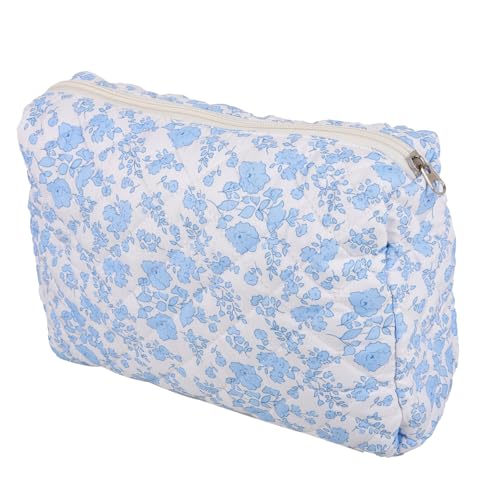 BELLIFFY Gesteppte Kosmetiktasche Große Damen-schminktasche Reise-Make-up-Tasche Mit Reißverschluss Kulturtasche Für Make-up-aufbewahrung Kosmetiktasche Mit Fächern Für Schminkpinsel von BELLIFFY