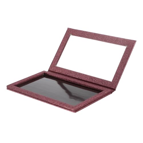 BELLIFFY Glitter DIY Magnetische Leere Lidschatten-Palette Praktische Aufbewahrungsbox Für Augenmake-up Stilvolle Und Tragbare Kosmetik-Organizer Weinrot Für Kreative Make-up-anwendungen von BELLIFFY