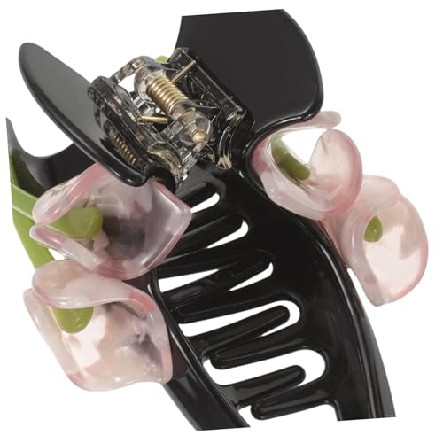 BELLIFFY Große Dekorative Haarklammer mit Blumenmotiv Schmerzfreie Haarkralle für Dickes und Feines Haar Leichtes und Robustes Design Geeignet für Damen und Mädchen Vielseitiger von BELLIFFY