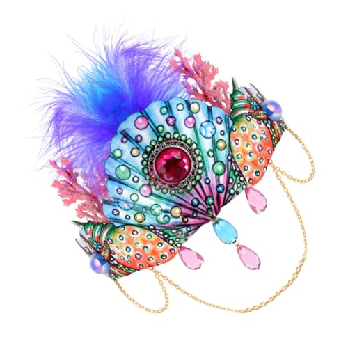 BELLIFFY Haarband Frauen Halloween Krone Muschel Stirnband Elastisch Kopfschmuck Für Partys Foto Requisite Kostümparty Festival von BELLIFFY