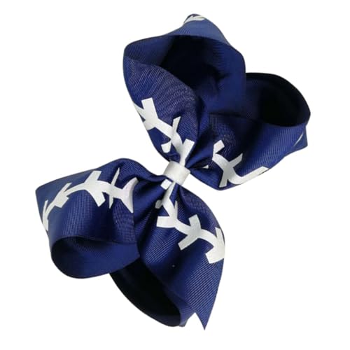 BELLIFFY Haarbandklammern für Frauen Haargummis für Mädchen Clip auf Haarschleife Baseballbogen ripsband bandfeile Softballbögen für die Mannschaft Verbeugungen zum Cheerleading Metall von BELLIFFY