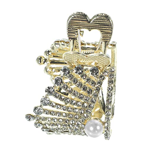 BELLIFFY Haarspange Für Damen Krone Haarspange Kleine Pferdeschwanzschnalle Haardekoration Haardutthalter von BELLIFFY