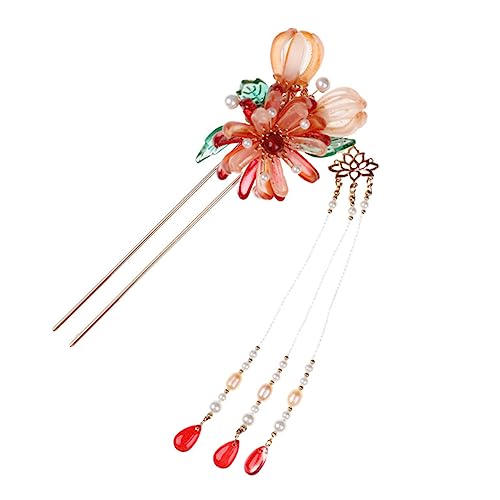 BELLIFFY Braut Haaraccessoire Mit Perlen Und Blumen Eleganter Haarschmuck Für Hochzeiten Und Festlichkeiten Für Frisuren Und Buns Leicht Und Langlebig Für Frauen Und Mädchen von BELLIFFY