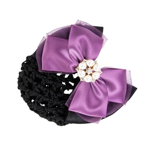 BELLIFFY Modisches Haarschleifennetz Netz Duttabdeckung Haarspange Elegantes Elastisches Haarnetz Für Mädchen von BELLIFFY
