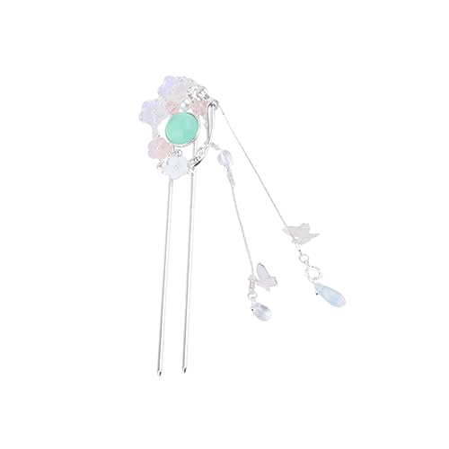 BELLIFFY Bead Haaraccessoires Mit Blumen Und Quasten Für Mädchen Retro Haarspangen Dekoration Traditioneller Kleidung Für Mädchen Für Fotografie Und Kostümpartys von BELLIFFY