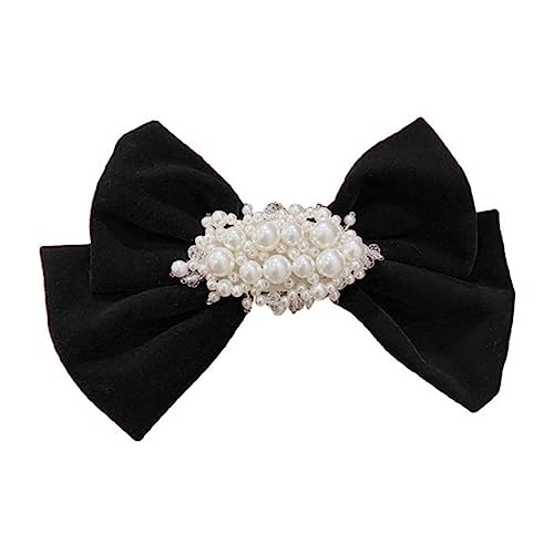 BELLIFFY Haarschmuck Mit Schleife Und Perlen Haarspange Für Damen Sorgfältig Verarbeitet Passend Für Verschiedene Haararten von BELLIFFY