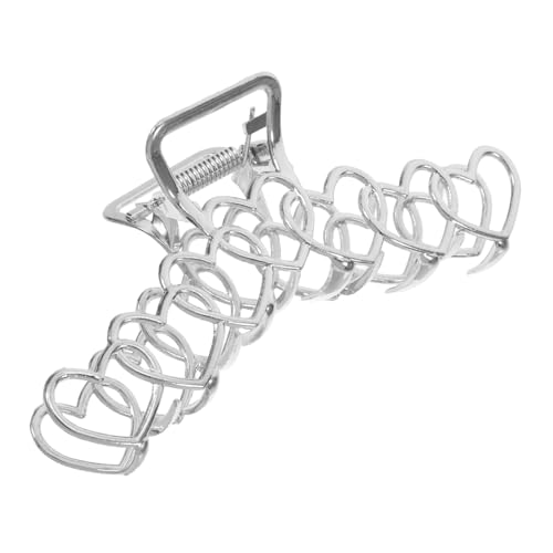 BELLIFFY Großer Haarklammer Clip Für Dickes Haar Einzigartiger Herz-haarclip Aus Metall Für Langes Haarstyling Robust Und Leicht Perfektes Haaraccessoire Für Frauen von BELLIFFY