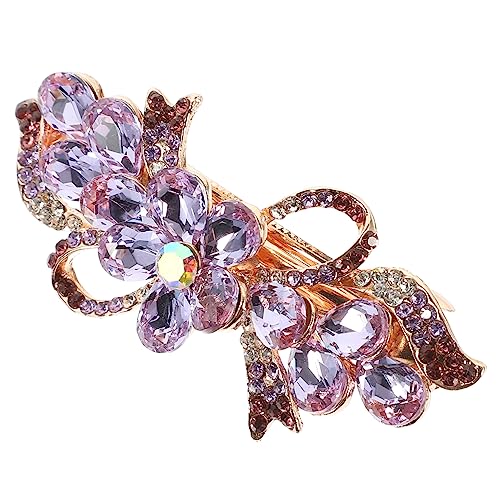 BELLIFFY Haarspange Mit Strasssteinen Für Damen Haarspange Aus Metall Mit Strasssteinen Haarschmuck Für Braut Glitzernde Haarspangen Für Verschiedene Kostüme von BELLIFFY