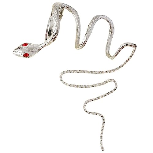 BELLIFFY Schlangenhaarspange Für Damen Langhaarige Haarspangen Silberner Haarketten Schmuck Für Zöpfe Und Pferdeschwanz Haaraccessoires Für Party Und Alltag BELLIFFY Schlangenhaarspange Für Damen Langhaarige Haarspangen Silberner Haarketten Schmuck Für Zöpfe Und Pferdeschwanz Haaraccessoires Für Party Und Alltag von BELLIFFY