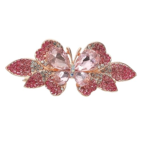 BELLIFFY Butterfly Haarspange Mit Strass Eleganter Haarschmuck Für Frauen Für Hochzeiten Partys Und Alltag Rutschfestes Design Hochwertiges Und Funkelnde Rhinestones Zartem von BELLIFFY