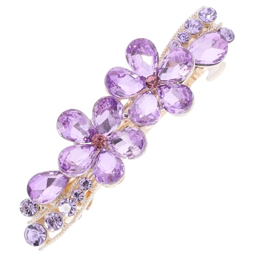 BELLIFFY Rhinestone Haarclip Für Frauen Blumen-barrette Für Hochzeiten Prom Und Dates Haarschmuck Für Dünnes Haar Stark Und Rutschfest von BELLIFFY