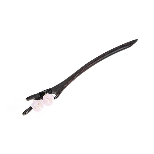 BELLIFFY Haarstab Mit Blumendekoration Im Traditionellen Stil Haar-essstäbchen Haarschmuck Für Frauen Zum Hochzeittragen Und Alltagstyling von BELLIFFY