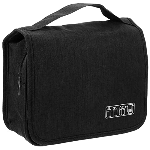 BELLIFFY Kulturbeutel Zum Aufhängen Mit Griff Kompakter Make-up-Tasche Für Unterwegs Tragbarer Kosmetik-Organizer Für Männer Reisebedarf-Aufbewahrungstasche von BELLIFFY