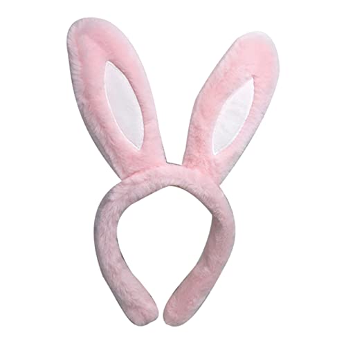 BELLIFFY Häschen Ohr Stirnband Mit Plüsch Ohr Haaraccessoire Für Damen Mädchen Geburtstag Hochzeit Feier Dekoration von BELLIFFY