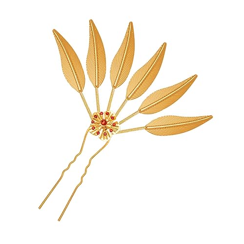 BELLIFFY Goldene Haarschmuck Chinesische Haarstäbe Vintage-haarstab Haargabeln Für Frauen Metall Haare Zubehör von BELLIFFY