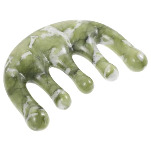 BELLIFFY Jade Haarkamm Für Damen Kleiner Massagekamm Kopfhautmassage Für Haarschnitt Und Styling Schuppen Und Kopfschmerzen Leicht Und Praktisch von BELLIFFY