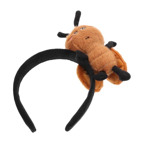 BELLIFFY Kakerlake Puppe Make-up-stirnbänder Für Frauen Make-up-stirnband Spa-stirnband Stirnband Zum Waschen Des Gesichts Stirnbänder Für Damen Zum Waschen Des Gesichts Coffee Plastik von BELLIFFY