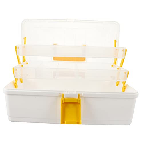 BELLIFFY Kasten Aufbewahrungskiste Kopfschmuckhalter Aufbewahrungsorganisator Für Kunstbedarf Make-up-koffer-organizer Aufbewahrungsbehälter Für Kopfbedeckungen Hausbedarf Yellow Plastik BELLIFFY Kasten Aufbewahrungskiste Kopfschmuckhalter Aufbewahrungsorganisator Für Kunstbedarf Make-up-koffer-organizer Aufbewahrungsbehälter Für Kopfbedeckungen Hausbedarf Yellow Plastik von BELLIFFY