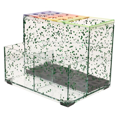 BELLIFFY Scherenhalter Aus Kunststoff Für Friseurkämme Und Scheren Organizer-Box Mit Fächern Für Zuhause Und Friseursalons Aufbewahrungssystem von BELLIFFY