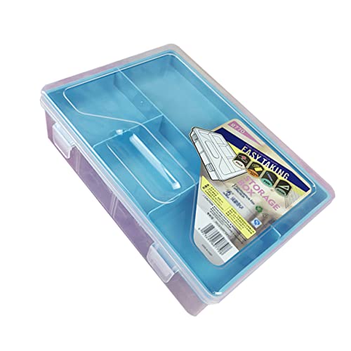 BELLIFFY Schreibwaren-aufbewahrungskoffer Doppelstöckiger Stiftekasten Aus Kunststoff Büro-Werkzeug-Organizer Leicht Schützt vor Beschädigungen von BELLIFFY