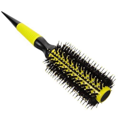 BELLIFFY Kleine Runde Haarbürste Mit Rollen Tragbare Haarbürste Für Locken Und Dünnes Haar Nylonborsten Ergonomischer Rutschfester Griff Für Reisen Und Styling Für Frauen Und Männer von BELLIFFY
