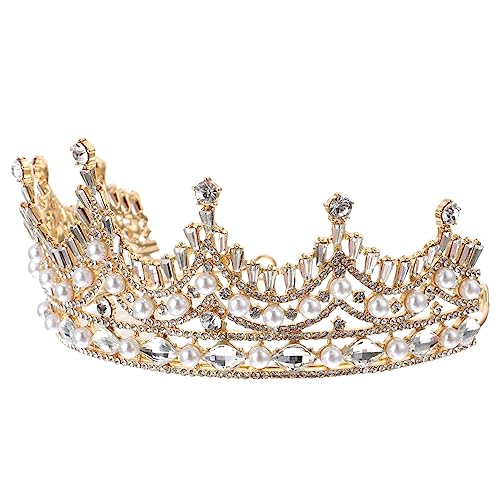 BELLIFFY Perlen-strass-krone Für Hochzeit Brautkronen-kopfschmuck Mit Edelstein Hochzeitskronen-stirnband Für Eleganten Schmuck BELLIFFY Perlen-strass-krone Für Hochzeit Brautkronen-kopfschmuck Mit Edelstein Hochzeitskronen-stirnband Für Eleganten Schmuck von BELLIFFY