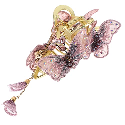 BELLIFFY Schmetterlings-haarspange Metall-haarnadel Mit Quaste Haarschmuck Für Damen Vintage-haaraccessoire Elegante Haarspangen BELLIFFY Schmetterlings-haarspange Metall-haarnadel Mit Quaste Haarschmuck Für Damen Vintage-haaraccessoire Elegante Haarspangen von BELLIFFY