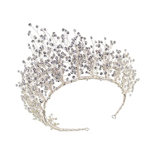 BELLIFFY Hochzeitskrone Mit Strass Für Braut Tiara-kopfschmuck Haarschmuck Für Hochzeit Elegant Partys Und Festivals von BELLIFFY